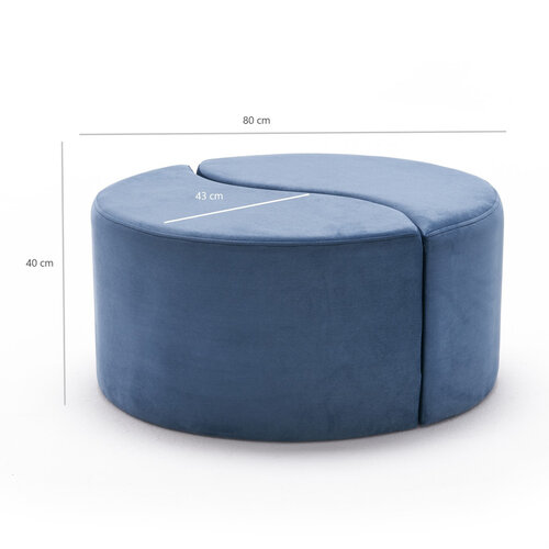Taburet Alis Pouf albastru