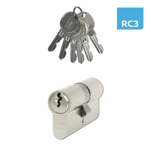 Richter ES.35/35.NI zárbetét henger 35+35 mm, 6 db kulccsal