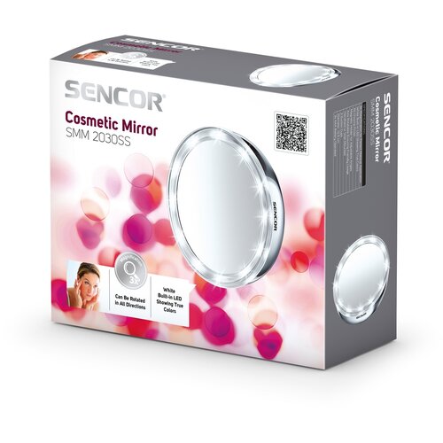 Sencor SMM 2030SS Kozmetikai tükör, átmérő 12,5 cm