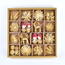 Set of Christmas straw decorations with figurines,56 pcs