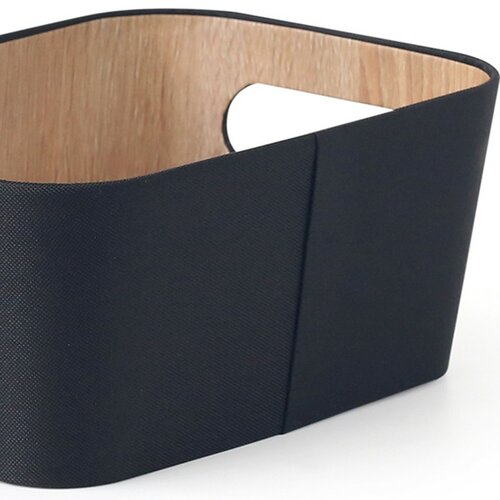 Kitchisimo Set 2 úložných košíkov 26 × 18 × 11 cm, čierna