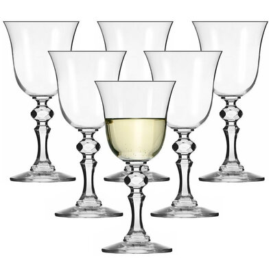 Krosno Krista 6 db-os fehérboros pohárkészlet, 150 ml
