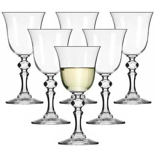 Krosno Krista 6 db-os fehérboros pohárkészlet, 150 ml