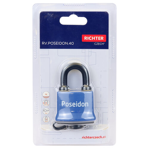 Jeklen vodoodporen ključavnica s plastičnimpokrovom RV.POSEIDON.40