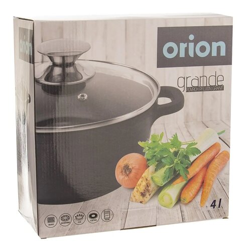 Oală pentru sosuri cu capac din sticlă Orion Grande, diam. 24 cm