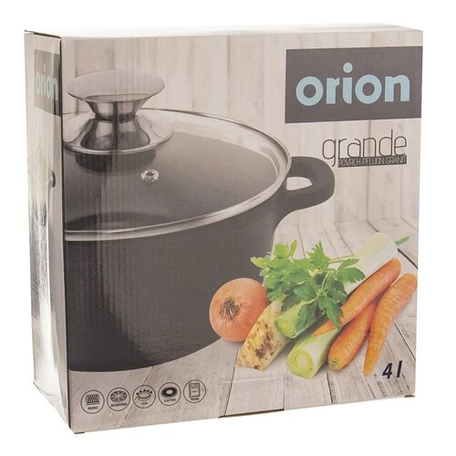 Orion Lonec s steklenim pokrovom Grande, premer 24cm
