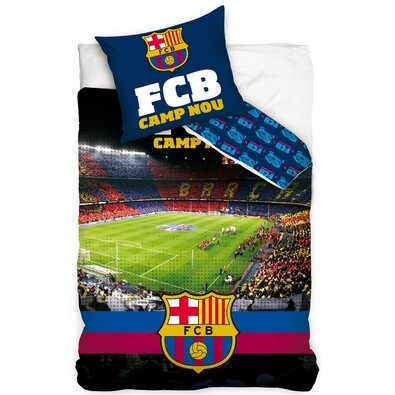 Pościel bawełniana FC Barcelona Stadion Nou Camp, 140 x 200 cm, 70 x 80 cm