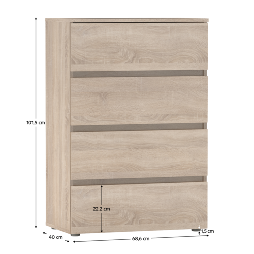 Komoda PARMAD, dub sonoma