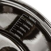 Banquet Hrniec smaltovaný METALLIC Black 20 cm, 2 l, s pokrievkou