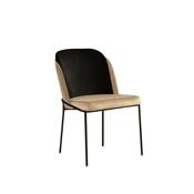 Sada jídelních židlí Dore Beige and Black, 2 ks