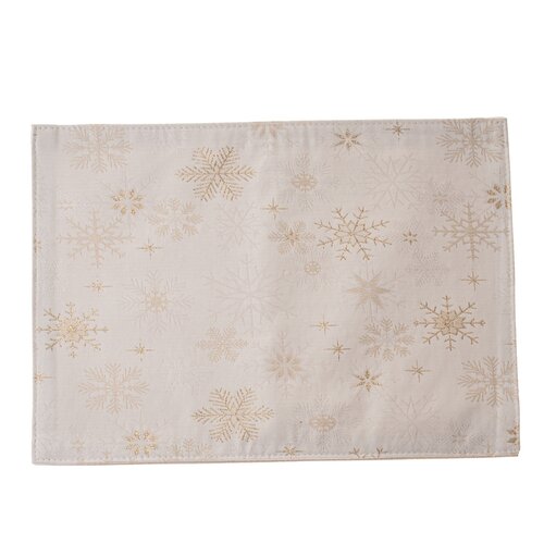 Weihnachtstischset wasserfest Flocken Mix, 32 x 45 cm