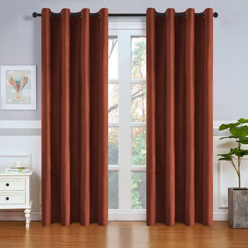 4Home Zatemňovací závěs Manila cihlová , 150 x 250cm