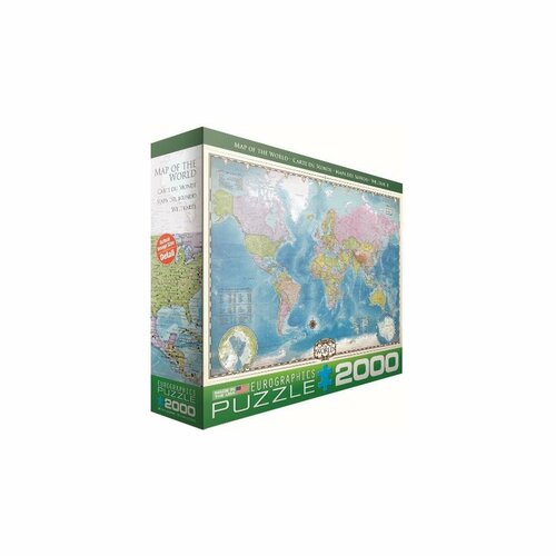EuroGraphics Puzzle Mapa sveta, 2000 dielikov