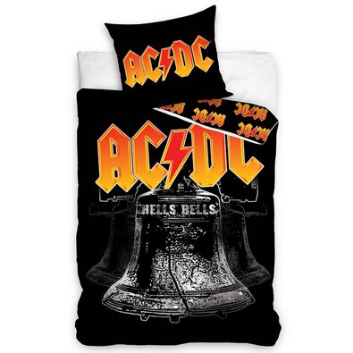 Bavlnené obliečky AC/DC Hells Bells, 140 x 200 cm, 70 x 90 cm