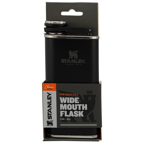 Stanley Easy-Fill széles szájú flaska 230 ml, mattfekete kavics