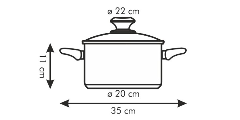 Obrázok Tescoma PRESTO kastról s pokrievkou 4 l, 4 l