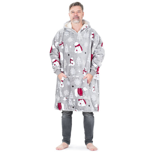 4Home Arctic Snuggles mikroplüss gyapjú hatású pulóver, uni L - férfi