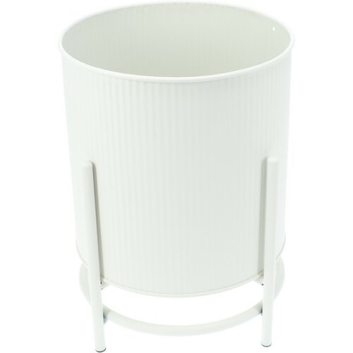 Set de suporturi metalice pentru flori Celano alb, 2 buc.