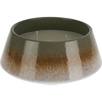 Lumânare parfumată Bumbac proaspăt, ceramică maro, 15 x 7,5 cm