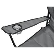 Cattara 13447 Sklopni kamp stol Bari, siva, 49 x39 x 84 cm