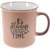 Coffee kőagyag bögre barna, 710 ml