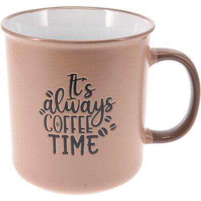 Kubek kamionkowy Coffee brązowy, 710 ml