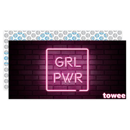 Towee GIRL PWR gyorsan száradó törölköző, 80 x 160 cm