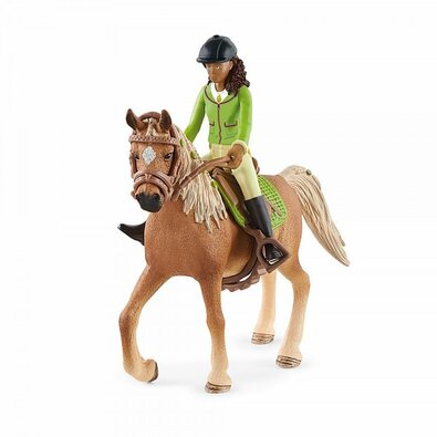 Schleich 42542 Брюнетка Сара з рухомими суглобами на таємничому коні