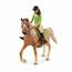 Schleich 42542 Брюнетка Сара з рухомими суглобами на таємничому коні