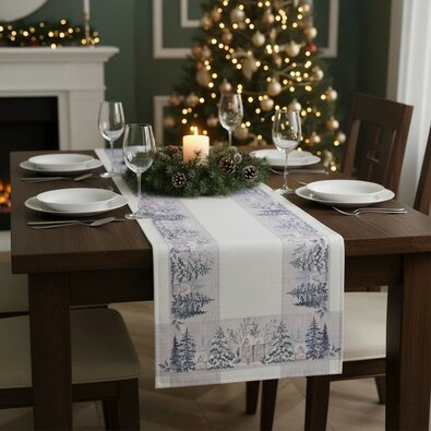 Weihnachtstischläufer Winternostalgie, 40 x 90 cm