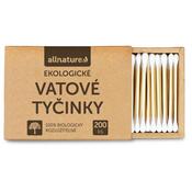 Allnature Ekologické vatové tyčinky, 200 ks