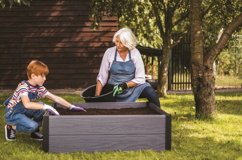 Keter Maple Kvetinový záhon 106 x 106 x 32 cm,sivý