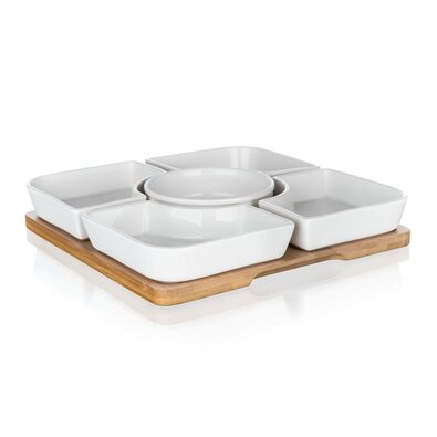 Banquet Serving set BRILLANTE Bamboo, 20 x 20 cm