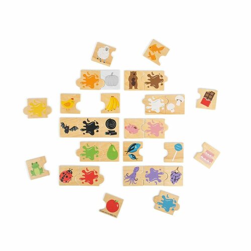 Bigjigs Toys Didaktické puzzle Farby