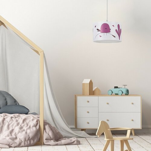 Rabalux 72069 dětský závěsný lustr Fowly, bílá