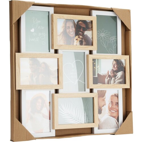 Obesni foto okvir Sevilla, 44,5 x 44,5 x 2,3 cm,MDF, 9x 10 x 15 cm