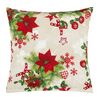 Față de pernă Bellatex poinsettia roșu, 40 x 40 cm