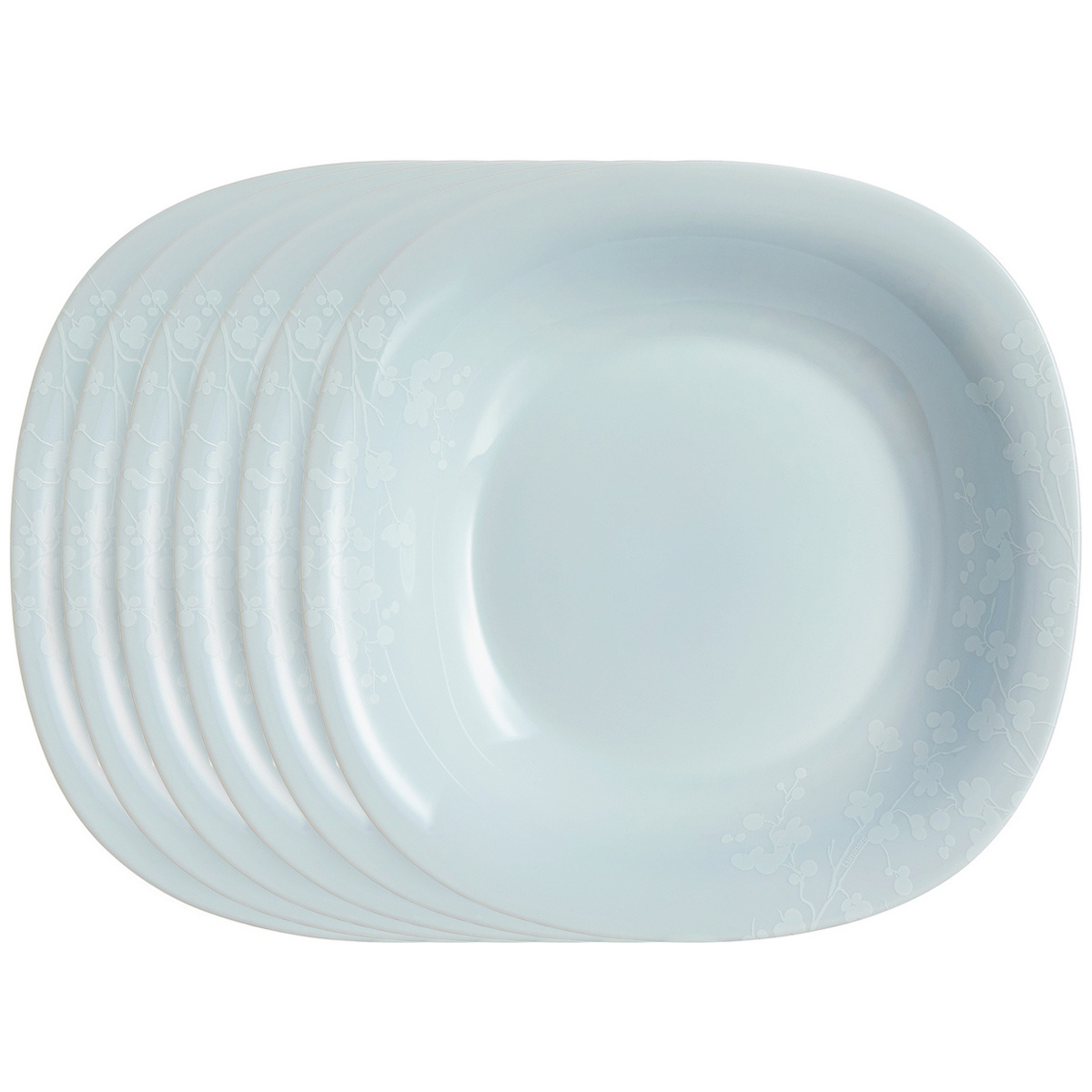 Luminarc Sada hlbokých tanierov Ombrelle 21 cm, 6 ks, sivá