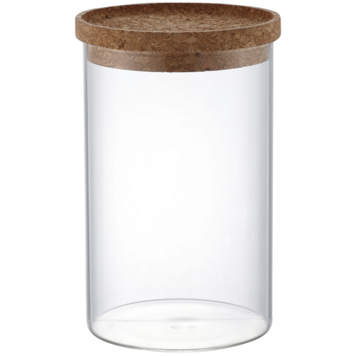 4Home Szklany pojemnik do żywności z pokrywką Cork, 850 ml