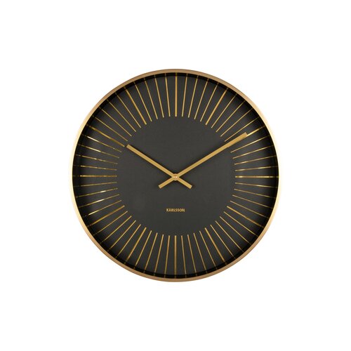 Karlsson 5917BK designové nástěnné hodiny 40 cm, černá