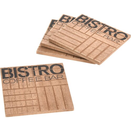 Set Bistro-Untersetzer, 4 Stück, 11,5 x 10 x 4,5 cm
