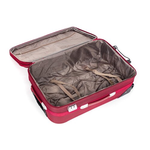 Pretty UP Travel Textilkoffer TEX24 M, rotrot,