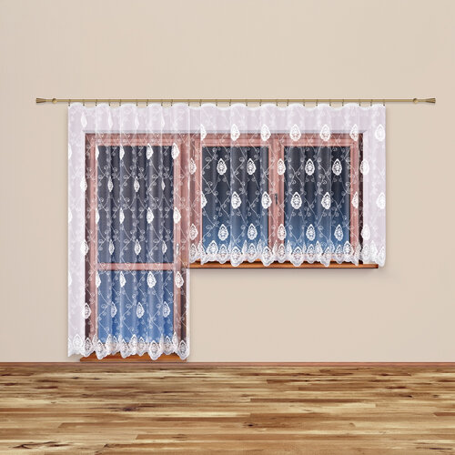 4Home Gardine Castle, gerade, violett, 350 x 175 cm