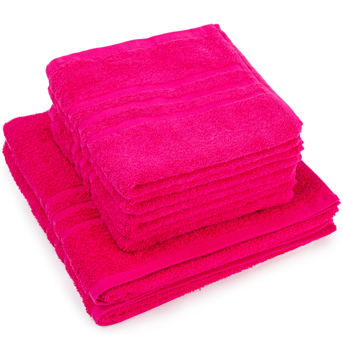 Zestaw ręczników „Classic” różowy, 4 szt. 50 x 100 cm, 2 szt. 70 x 140 cm