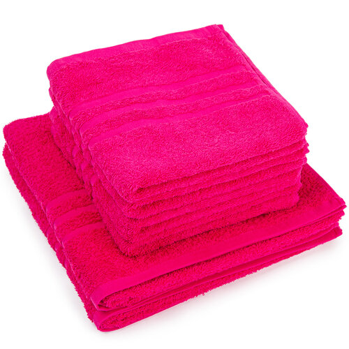 Zestaw ręczników „Classic” różowy, 4 szt. 50 x 100 cm, 2 szt. 70 x 140 cm