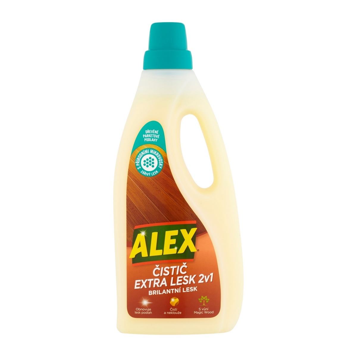 Alex 2v1 na parkety a dřevo čistič a leštič 750 ml