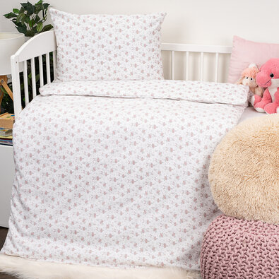 4Home Flanell-Bettwäsche für Kinder Ballerina, 100 x 135 cm, 40 x 60 cm