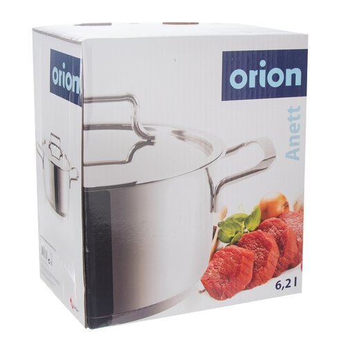 Oală din oțel inoxidabil cu capac Orion Anett 6,2 l