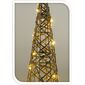 Різдвяний світлодіодний конус Pollenzo золотистий, 12 x 40 см