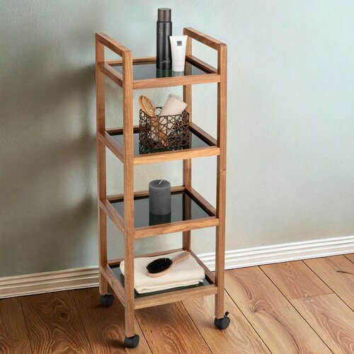 Wenko Pojizdný regál FONDI –  4 police